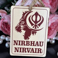 Sikh Khanda Lion Hanging Ornament