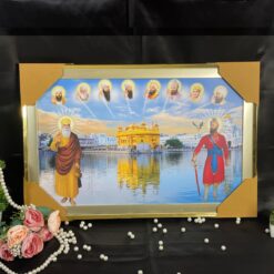 Sikh Religious Dashboard Frame- Golden Temple & Sikh Gurus