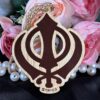 Car Mirror Hanging- Wooden Khanda