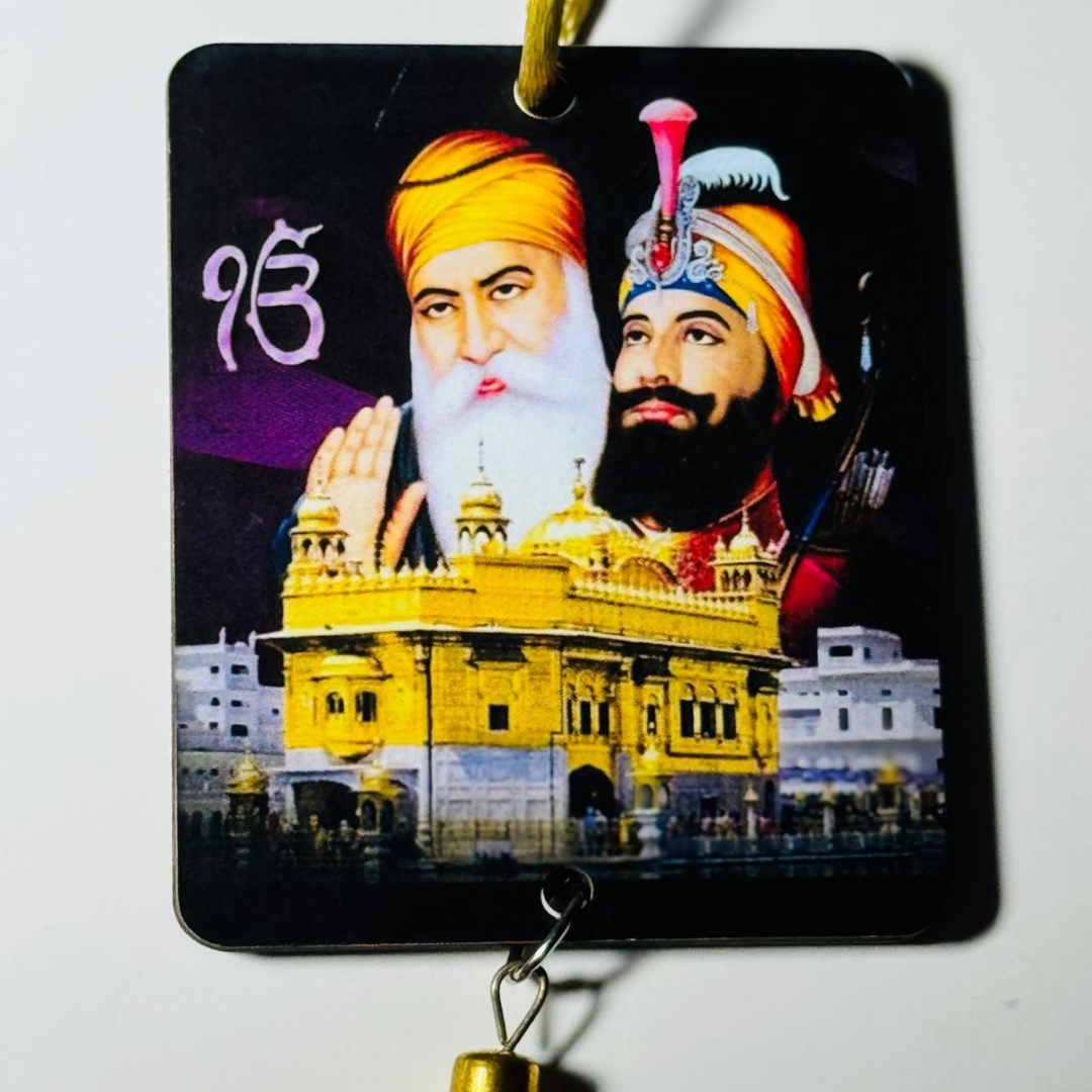 Golden Temple Mirror Hanging – Gurus’ Blessing Edition