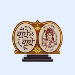 Jai Shri Krishna & Radhe Radhe Table decorative Item and Car Dashboard Item