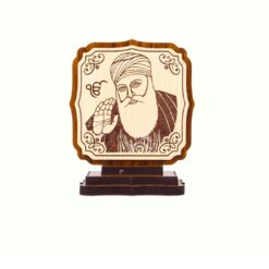 Wooden Guru Nanak Dev Ji - Dashboard Frame