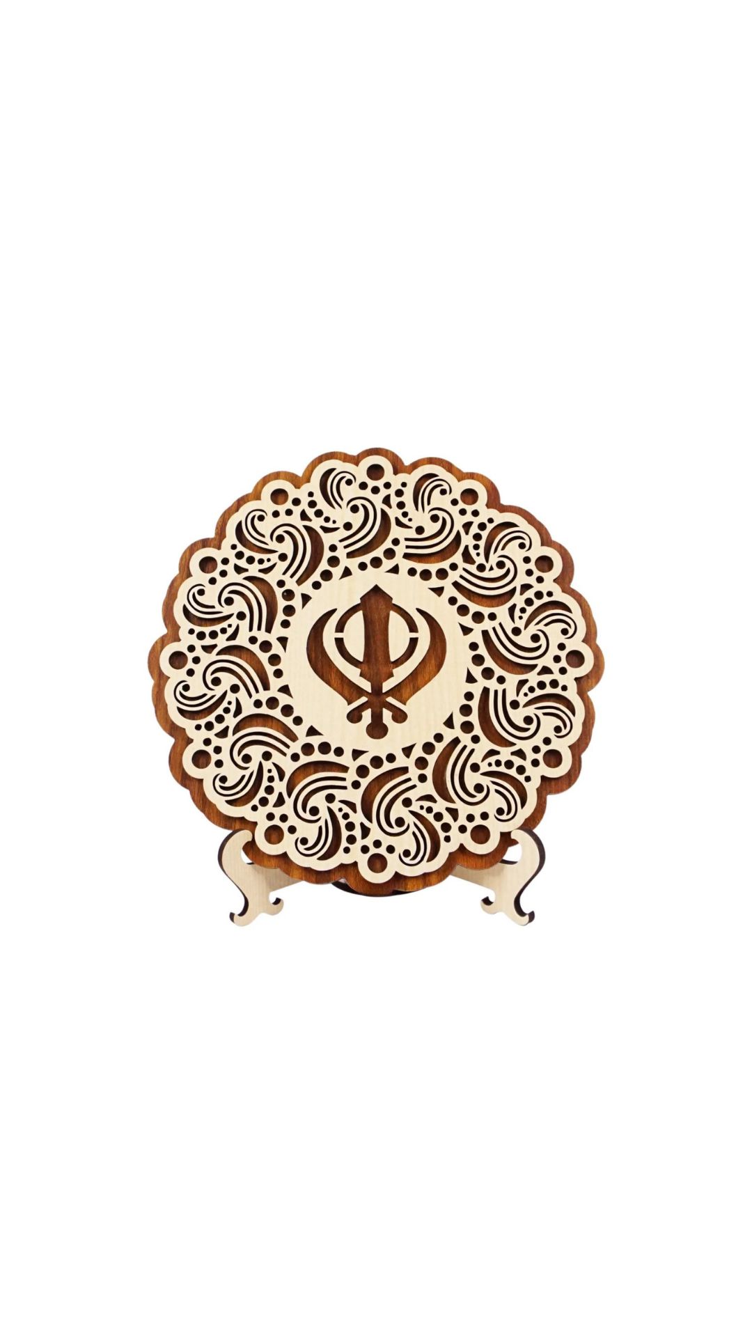 Wooden Khanda - Table Top Item