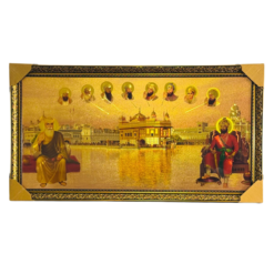 Golden Sikh Gurus Frame – Golden Temple Design