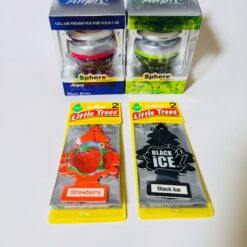 2 Airpro Gel Car Freshners & 2 Little Trees Combo