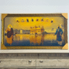 Golden Temple with Sikh Warriors Wall Frame