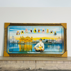 The Golden Temple Sikh Gurus Framed Artwork