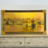 Golden Temple Premium Golden Finish Wall Frame