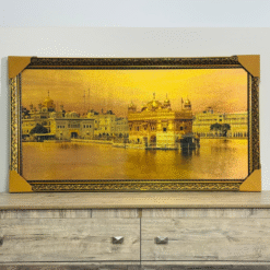 Golden Temple Premium Golden Finish Wall Frame