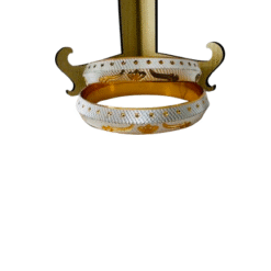 Two-Tone Khanda Engraved Sikh Kara- Size 2-12