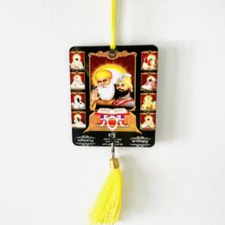 Car Hanging – Ten Sikh Gurus Image with Tassel