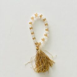 Crystal Bead Simrana |Jap Mala | Golden & Crystal Beads