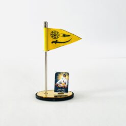 Dashboard Saffron Nishan Sahib with Baba Deep Singh Ji Photo