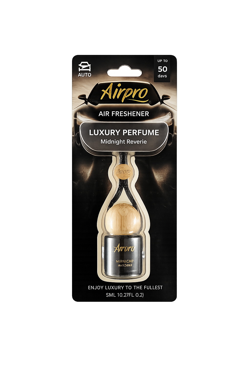 Airpro Luxury Perfume Car Air Freshener – Midnight Reverie (8ml)