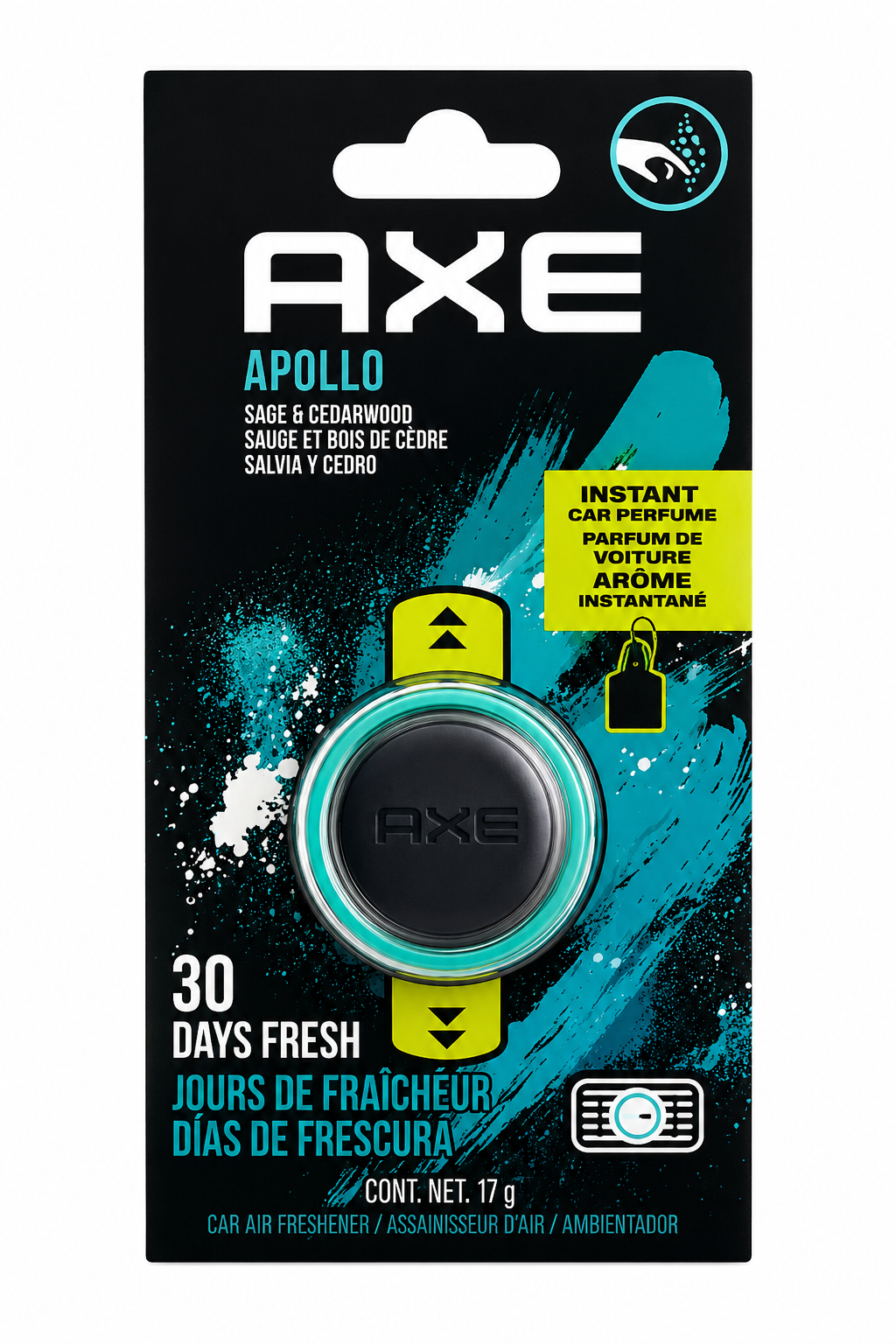 AXE Apollo Car Air Freshener – Sage & Cedarwood