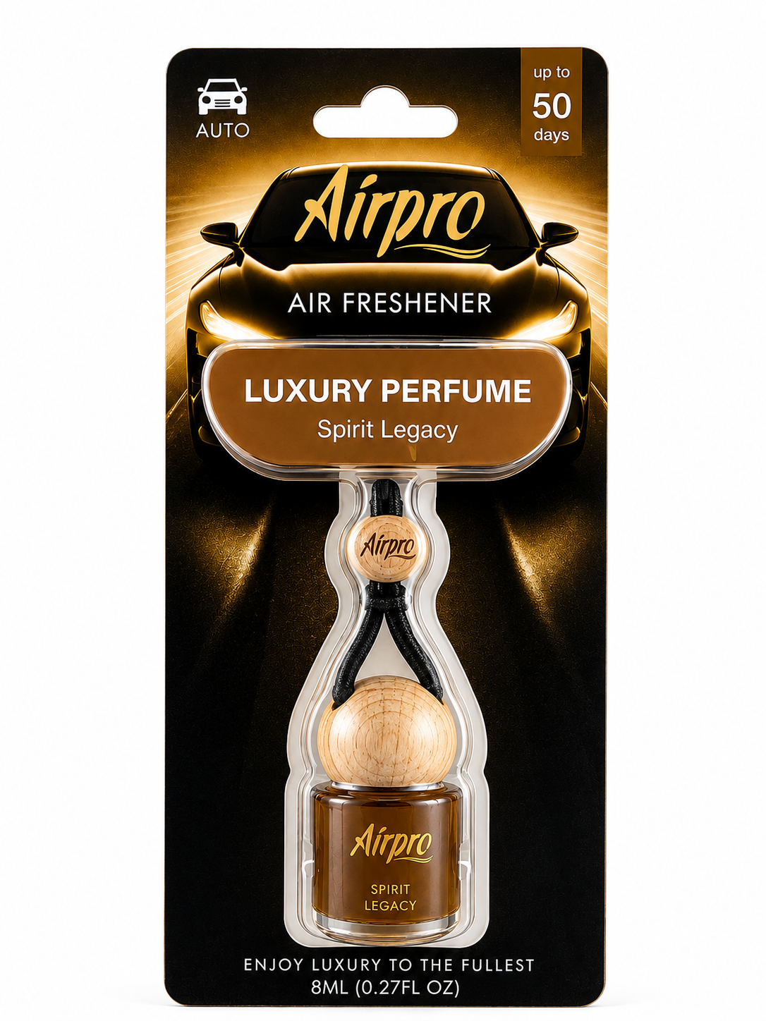 Airpro Luxury Perfume Car Air Freshener – Spirit Legacy (8ml)
